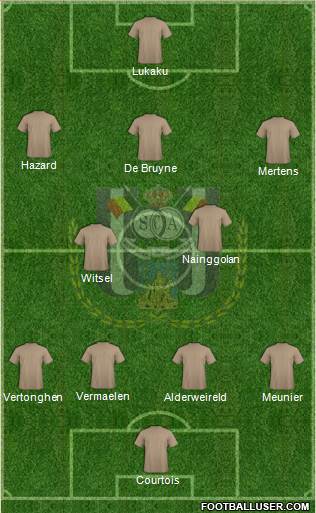 RSC Anderlecht Formation 2016