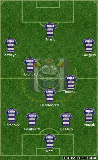 RSC Anderlecht Formation 2016