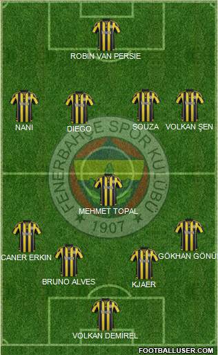 Fenerbahçe SK Formation 2016