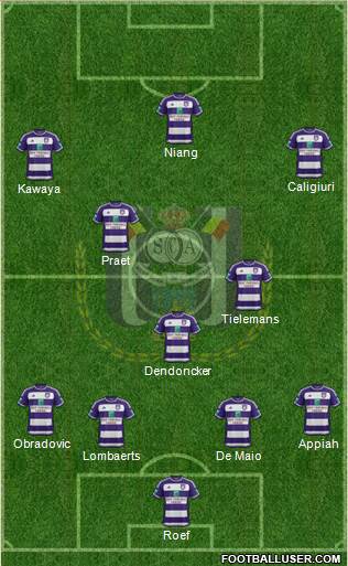 RSC Anderlecht Formation 2016