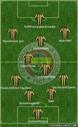 Fenerbahçe SK Formation 2016