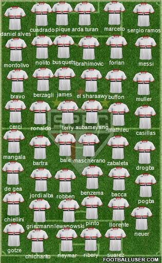 São Paulo FC Formation 2016