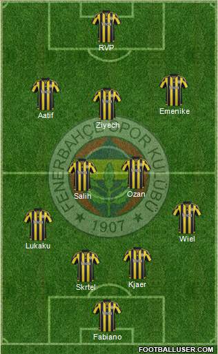 Fenerbahçe SK Formation 2016