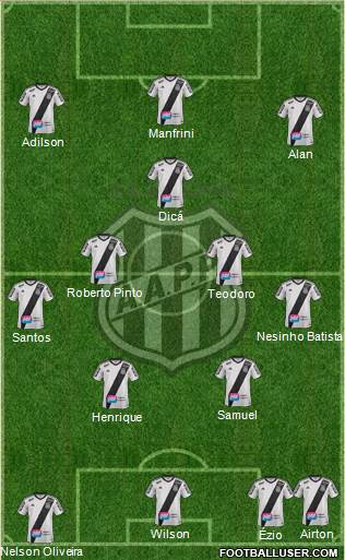 AA Ponte Preta Formation 2016