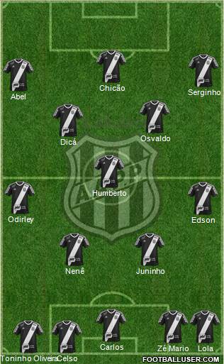 AA Ponte Preta Formation 2016
