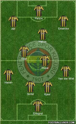 Fenerbahçe SK Formation 2016
