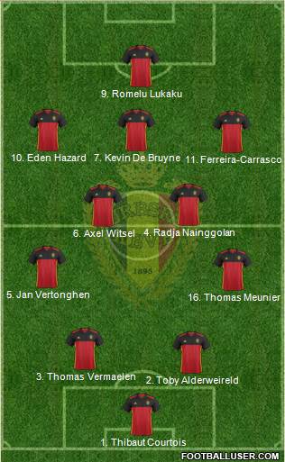 Belgium Formation 2016