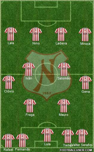 Náutico EC football formation