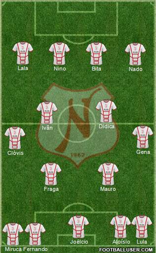 Náutico EC football formation