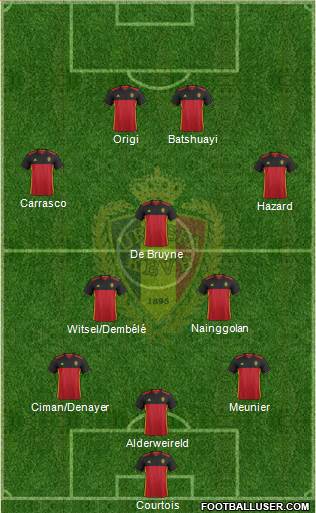 Belgium Formation 2016