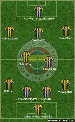 Fenerbahçe SK Formation 2016