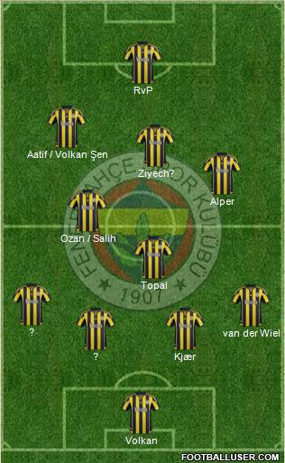 Fenerbahçe SK Formation 2016