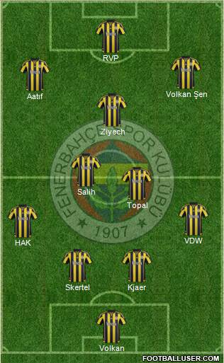 Fenerbahçe SK Formation 2016