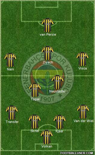 Fenerbahçe SK Formation 2016