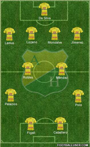CD Atlético Huila Formation 2016