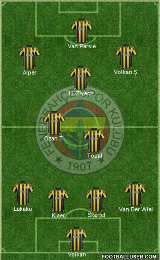 Fenerbahçe SK Formation 2016