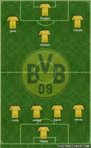 Borussia Dortmund Formation 2016