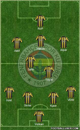 Fenerbahçe SK Formation 2016
