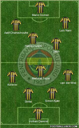 Fenerbahçe SK Formation 2016