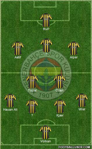 Fenerbahçe SK Formation 2016