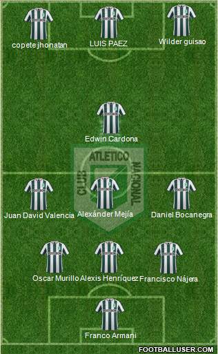 CDC Atlético Nacional Formation 2016