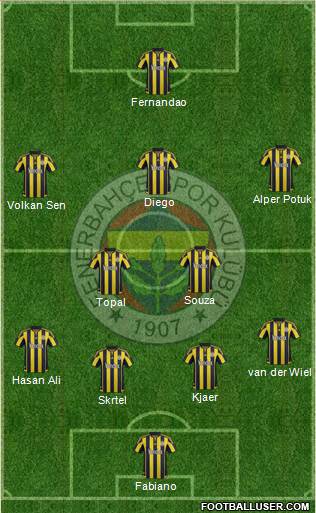 Fenerbahçe SK Formation 2016