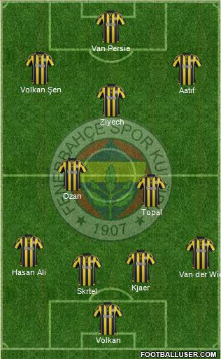 Fenerbahçe SK Formation 2016