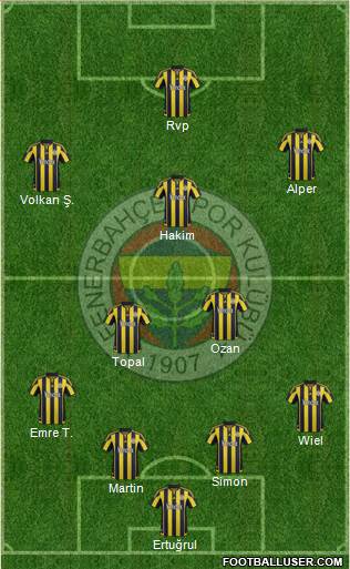 Fenerbahçe SK Formation 2016