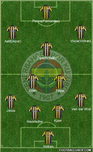 Fenerbahçe SK Formation 2016