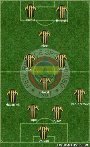 Fenerbahçe SK Formation 2016