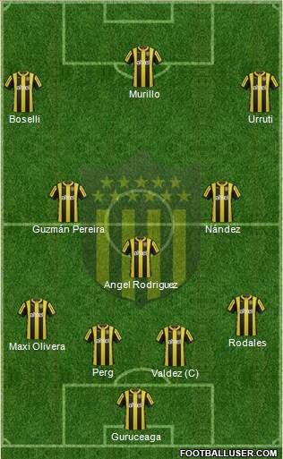 Club Atlético Peñarol Formation 2016
