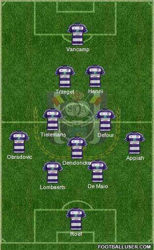 RSC Anderlecht Formation 2016