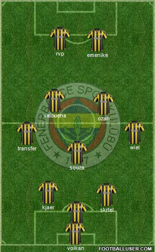 Fenerbahçe SK Formation 2016
