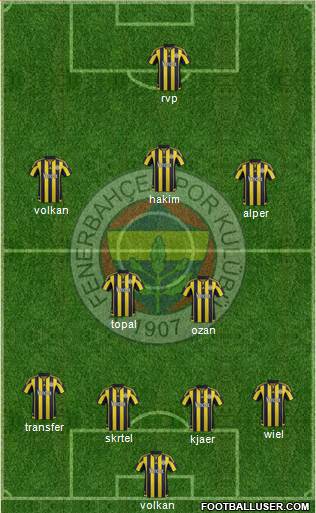 Fenerbahçe SK Formation 2016