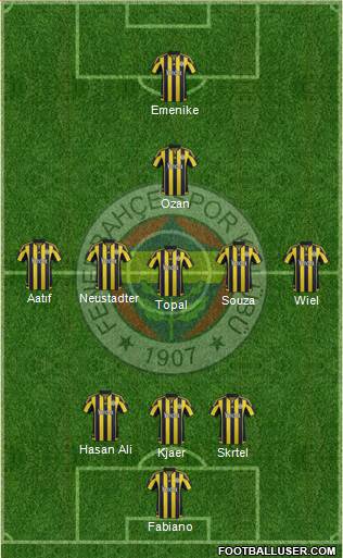 Fenerbahçe SK Formation 2016