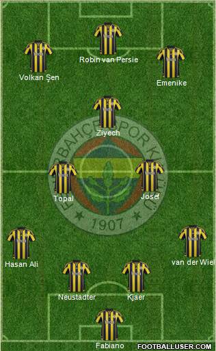 Fenerbahçe SK Formation 2016
