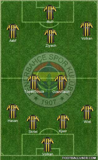 Fenerbahçe SK Formation 2016