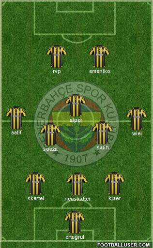 Fenerbahçe SK Formation 2016
