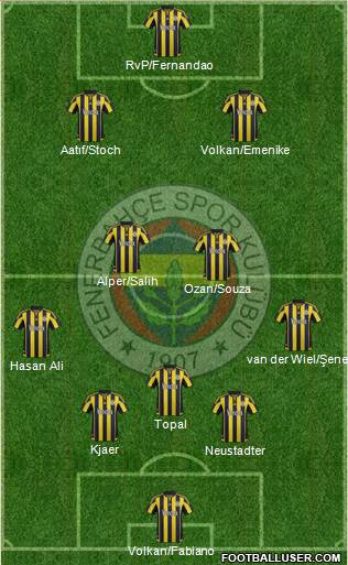 Fenerbahçe SK Formation 2016