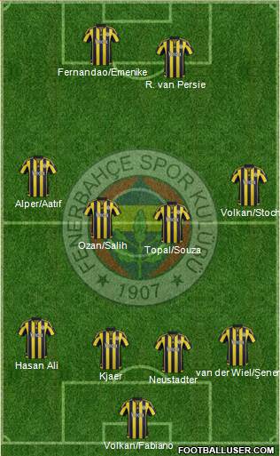 Fenerbahçe SK Formation 2016