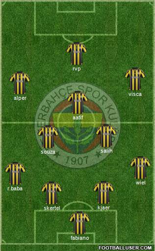 Fenerbahçe SK Formation 2016