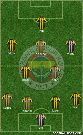 Fenerbahçe SK Formation 2016