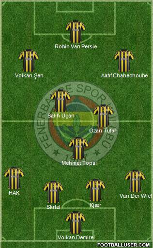 Fenerbahçe SK Formation 2016