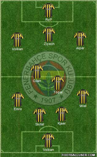 Fenerbahçe SK Formation 2016