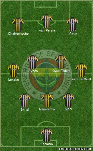 Fenerbahçe SK Formation 2016