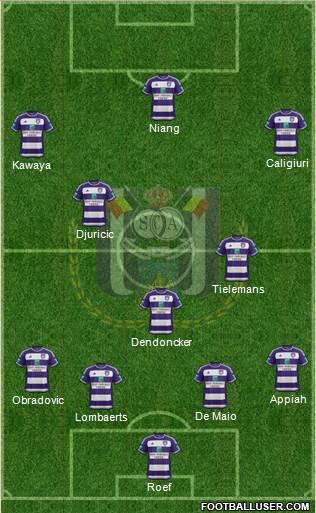RSC Anderlecht Formation 2016