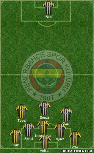 Fenerbahçe SK Formation 2016