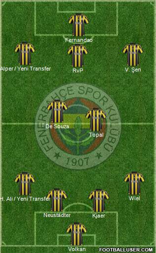 Fenerbahçe SK Formation 2016