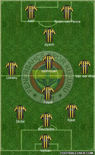 Fenerbahçe SK Formation 2016