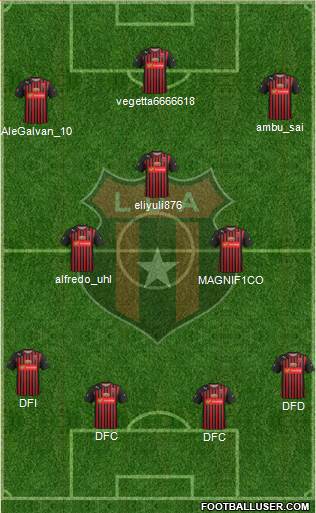 Liga Deportiva Alajuelense football formation